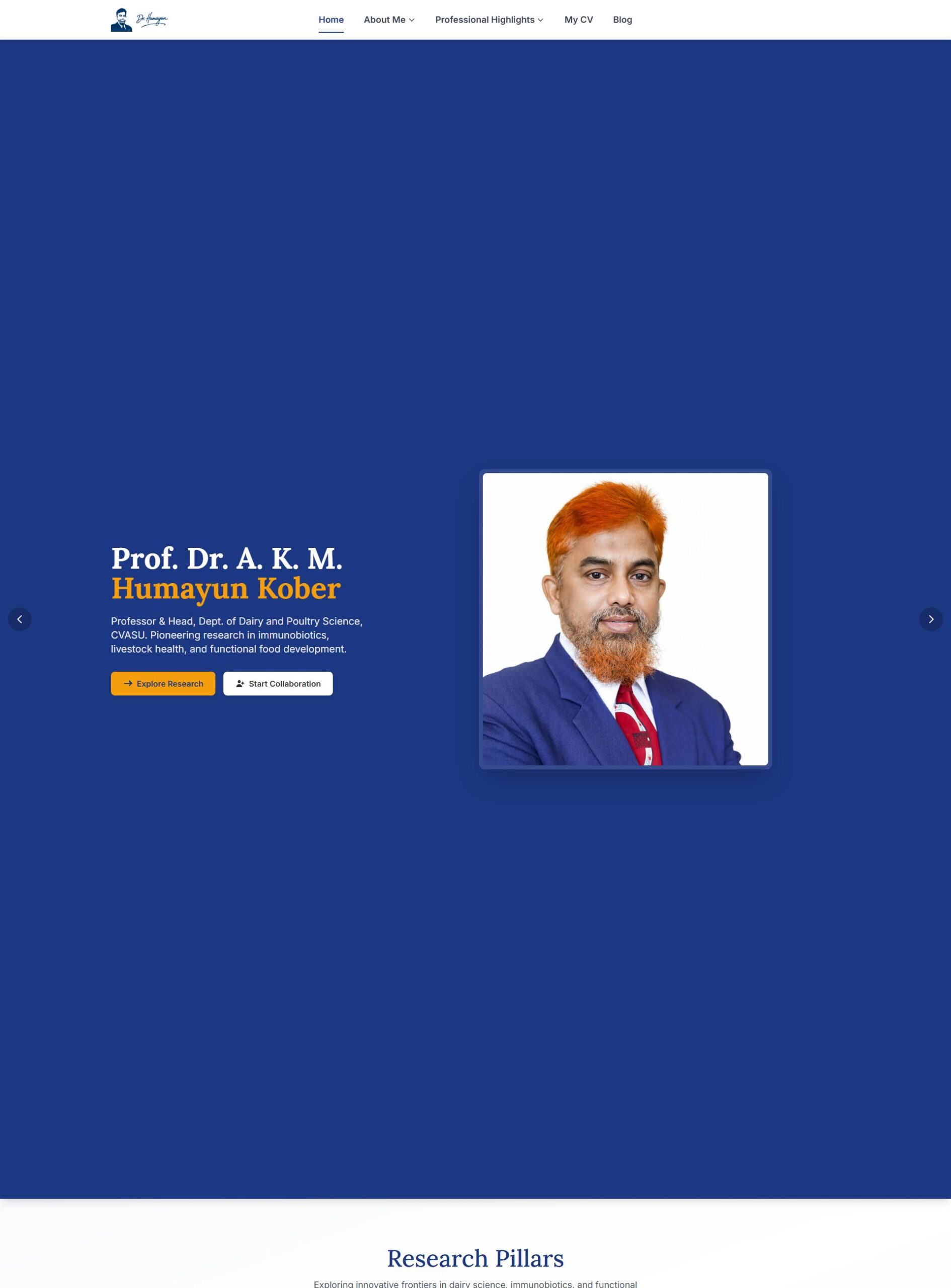 Prof. Humayun Kober — Academic Portfolio — Gallery image 1